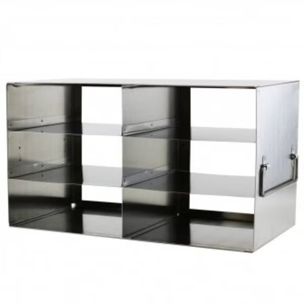 Freezer Rack, Upright, for Hinged Top Box, 2x3 Array, Custom Biogenic, Mfr#: 247567